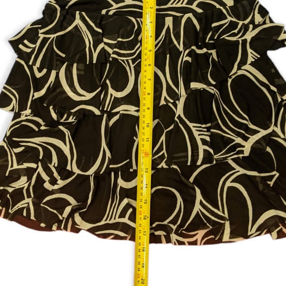 3/$25 BNWT Vintage Y2K Marbled Flirty Tiered Mini Skirt Size M - Picture 4 of 7